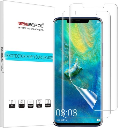 2X FOLIA OCHRONNA HUAWEI MATE 20 PRO WYSOKA OCHRONA WYTRZYMAŁE ŁATWY MONTAŻ