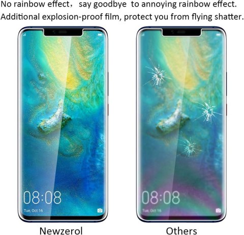 2X FOLIA OCHRONNA HUAWEI MATE 20 PRO WYSOKA OCHRONA WYTRZYMAŁE ŁATWY MONTAŻ