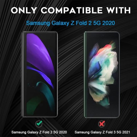 3X FOLIA OCHRONNA DO SAMSUNG GALAXY Z FOLD 2 5G WYSOKA OCHRONA ŁATWY MONTAŻ