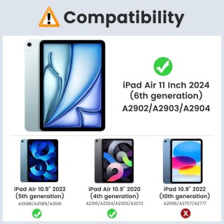 ETUI APPLE IPAD AIR 5 GENERACJA 2022/ 4 GEN. 2020 FIOLETOWY Z KLAPKĄ CASE