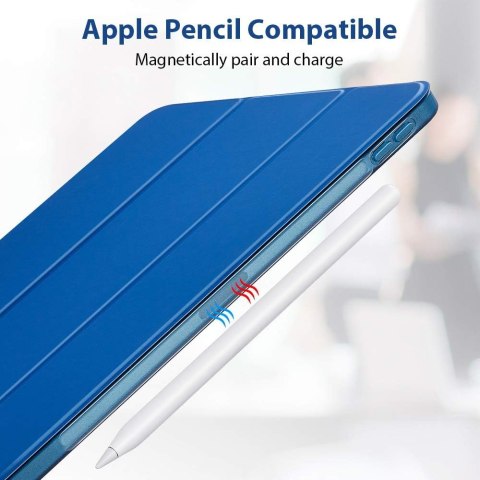 ETUI DO APPLE IPAD PRO 11 NIEBIESKIE ZAMYKANE OCHRONNE GUMOWY TYŁ SOLIDNE