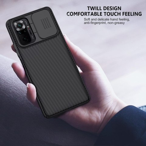 ETUI DO XIAOMI REDMI NOTE 10 PRO CZARNE SILIKONOWE OCHRONNE CASE SATYNOWY