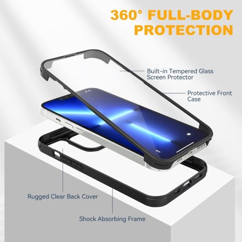 ETUI OCHRONNE APPLE IHPONE 14 PRO MAX PLASTIKOWE PRZEZROCZYSTE BUMPER A2894