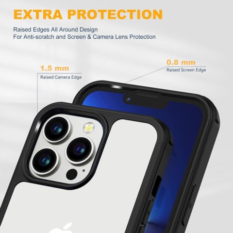 ETUI OCHRONNE APPLE IHPONE 14 PRO MAX PLASTIKOWE PRZEZROCZYSTE BUMPER A2894