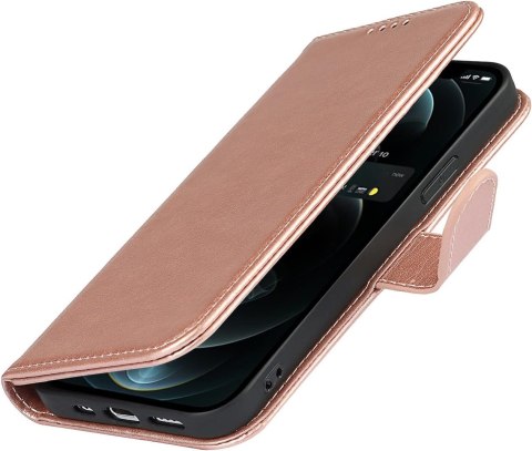 ETUI OCHRONNE APPLE IPHONE 11 Z KLAPKĄ RÓŻOWE +SMYCZ A2111