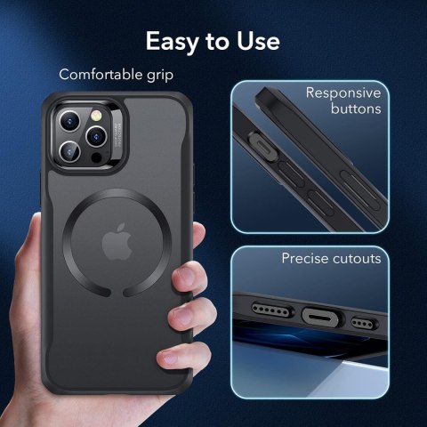 ETUI OCHRONNE APPLE IPHONE 12 PRO MAX CZARNE MAGNETYCZNE ŁADOWANIE CASE