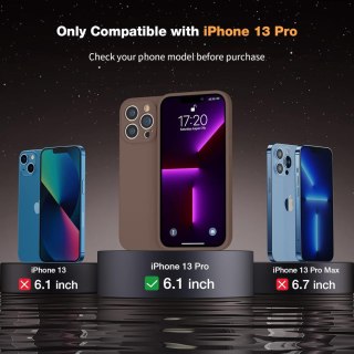 ETUI OCHRONNE APPLE IPHONE 13 PRO BRĄZOWE 2X SZKŁO A2483