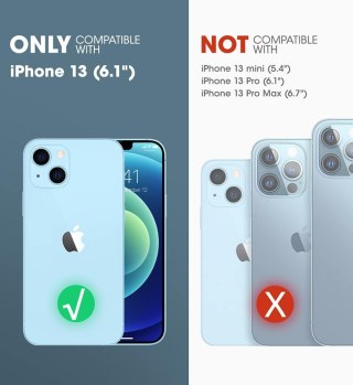 ETUI OCHRONNE APPLE IPHONE 13 PRZEZROCZYSTE RÓŻOWA RAMKA CASE A2482