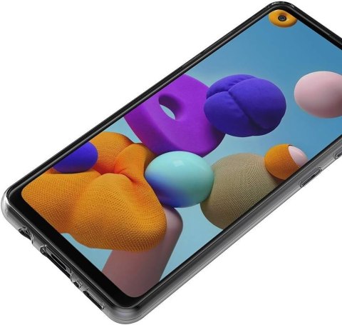 ETUI OCHRONNE SAMSUNG GALAXY A21S BEZBARWNE TRANSPARENTNE WYTRZYMAŁE SM-A217F