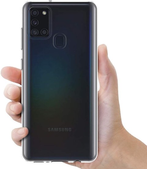 ETUI OCHRONNE SAMSUNG GALAXY A21S BEZBARWNE TRANSPARENTNE WYTRZYMAŁE SM-A217F