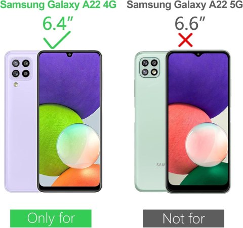 ETUI OCHRONNE SAMSUNG GALAXY A22 4G RÓŻOWE BŁYSZCZĄCE Z KLAPKĄ SM-A225F