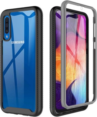 ETUI OCHRONNE SAMSUNG GALAXY A30S/ A50 PRZEZROCZYSTE CZARNA RAMKA BUMPER