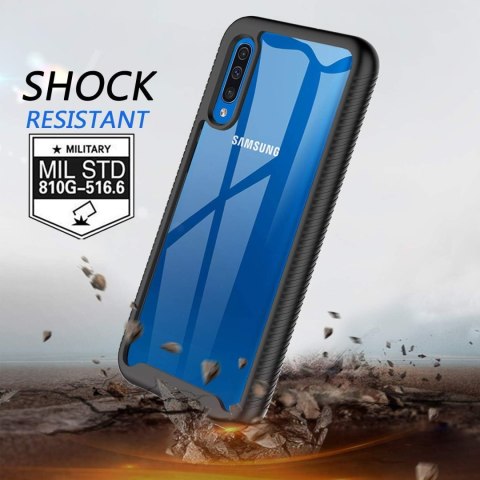 ETUI OCHRONNE SAMSUNG GALAXY A30S/ A50 PRZEZROCZYSTE CZARNA RAMKA BUMPER