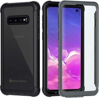 ETUI OCHRONNE SAMSUNG GALAXY S10 PRZEZROCZYSTE CZARNA RAMKA BUMPER SM-G973