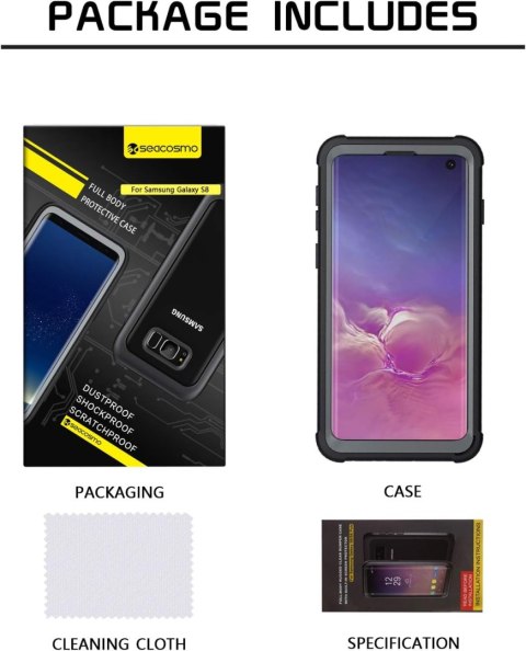 ETUI OCHRONNE SAMSUNG GALAXY S10 PRZEZROCZYSTE CZARNA RAMKA BUMPER SM-G973