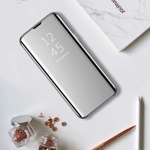 ETUI OCHRONNE SAMSUNG GALAXY S21 ULTRA 5G SREBRNE LUSTRZANE POŁYSK Z KAPKĄ