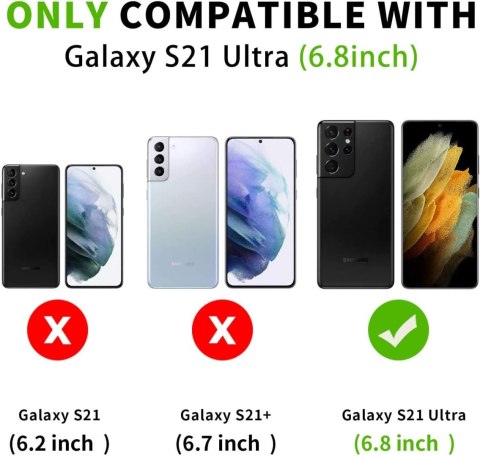 ETUI OCHRONNE SAMSUNG GALAXY S21 ULTRA 5G SREBRNE LUSTRZANE POŁYSK Z KAPKĄ