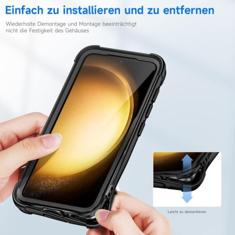 ETUI SAMSUNG GALAXY S23 OCHRONA APARATU PRZEZROCZYSTE CZARNA RAMKA BUMPER