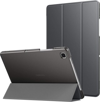 ETUI SAMSUNG GALAXY TAB A7 10.4 CIEMNE SZARE ZAMYKANE Z KLAPKĄ MAGNES