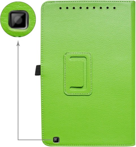 ETUI TABLET ODYS TITAN 10 LTE ZIELONE EKO SKÓRA ZAMYKANE ELEGANCKIE