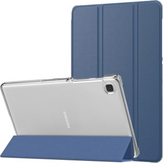 ETUI TABLET SAMSUNG GALAXY TAB A7 LITE ZAMYKANE GRANATOWE Z KLAPKĄ SM-T225