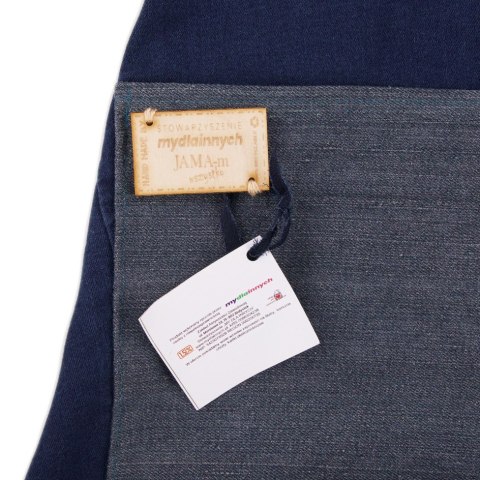 FARTUCH OCHRONNY JEANS RECYKLING HANDMADE7 72x52 cm