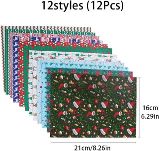 SZTUCZNA SKÓRA MOTYW BOŻE NARODZENIE DO DIY PROJEKTÓW KOLCZYKÓW 12 WZORÓW