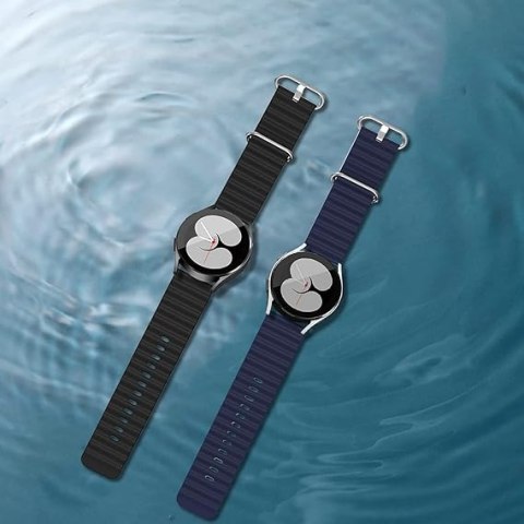 2xPASEK DO ZEGARKA Samsung Galaxy Watch 5/4/3 SILIKONOWY CZARNY NIEBIESKI 20mm