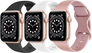 3x PASEK DO ZEGARKA APPLE WATCH 38/40/41mm SE/9/8/7/6/5/4/3/2 RÓŻNE KOLORY