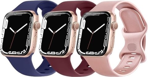 3x PASEK DO ZEGARKA APPLE WATCH 38/40/41mm SE/9/8/7/6/5/4/3/2 RÓŻNE KOLORY