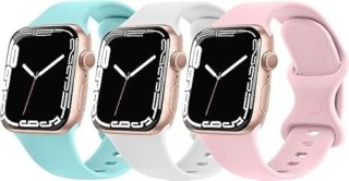 3x PASEK DO ZEGARKA APPLE WATCH 42/44/45/49 SE/9/8/7/6/5/4/3/2 RÓŻNE KOLORY