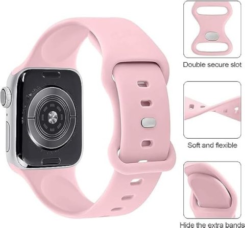 3x PASEK DO ZEGARKA APPLE WATCH 42/44/45/49 SE/9/8/7/6/5/4/3/2 RÓŻNE KOLORY