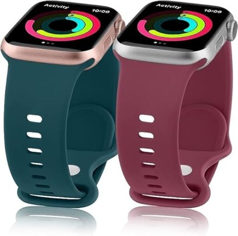 3x PASEK DO ZEGARKA APPLE WATCH 42/44/45/49mm SE/9/8/7/6/5/4/3/2 RÓŻNE KOLORY