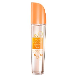 AVON WODA TOALETOWA PUR BLANCA GOLDEN BURST POMARAŃCZA LILIA PIŻMO 50ml