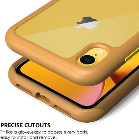 ETUI APPLE IPHONE XR SILIKONOWE SOLIDNE ODPORNE PRZEZROCZYSTY TYŁ