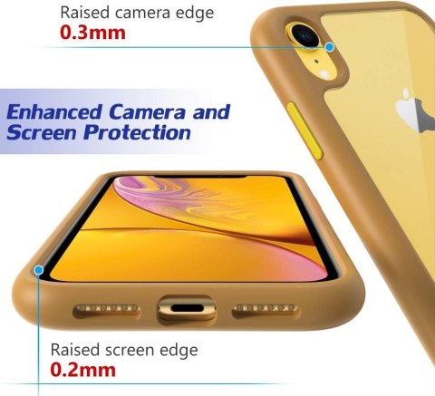 ETUI APPLE IPHONE XR SILIKONOWE SOLIDNE ODPORNE PRZEZROCZYSTY TYŁ