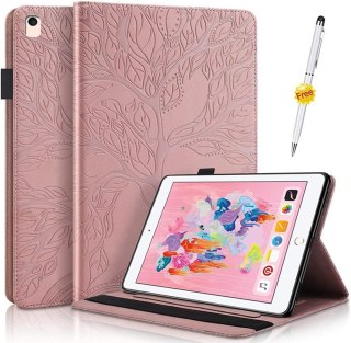 ETUI DO APPLE IPAD 11 PRO EKO SKÓRA ROSE GOLD Z KLAPKĄ SOLIDNY +RYSIK