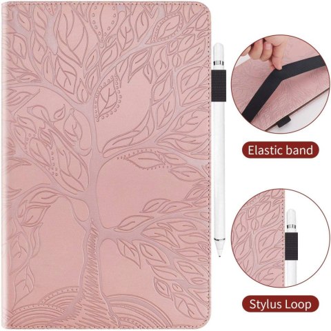 ETUI DO APPLE IPAD 11 PRO EKO SKÓRA ROSE GOLD Z KLAPKĄ SOLIDNY +RYSIK