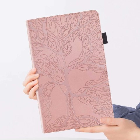 ETUI DO APPLE IPAD 11 PRO EKO SKÓRA ROSE GOLD Z KLAPKĄ SOLIDNY +RYSIK