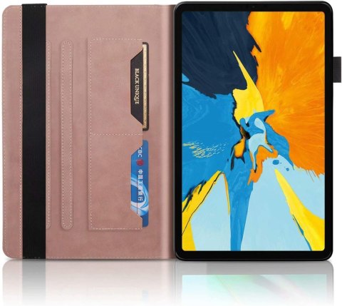 ETUI DO APPLE IPAD 11 PRO EKO SKÓRA ROSE GOLD Z KLAPKĄ SOLIDNY +RYSIK