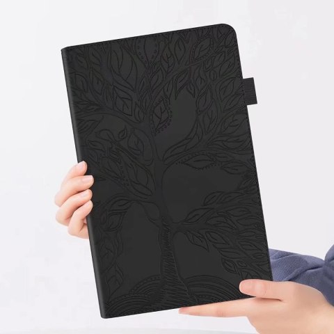 ETUI DO APPLE IPAD AIR 4 10'9 " Z KLAPKĄ CZARNY EKO SKÓRA OCHRONNY CASE