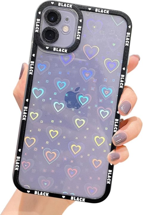 ETUI DO APPLE IPHONE 11 6.1" SOLIDNE TWARDE BEZBARWNE PLECKI SERCA RAMKA