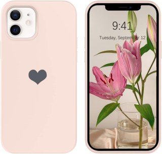 ETUI DO APPLE IPHONE 12 SILIKONOWY RÓŻOWY CASE OBUDOWA PLECKI