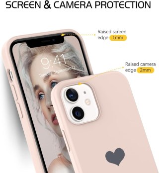 ETUI DO APPLE IPHONE 12 SILIKONOWY RÓŻOWY CASE OBUDOWA PLECKI