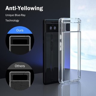 ETUI DO GOOGLE PIXEL 6 PRO PRZEZROCZYSTY CASE SILIKONOWY ODPORNY GRUBY