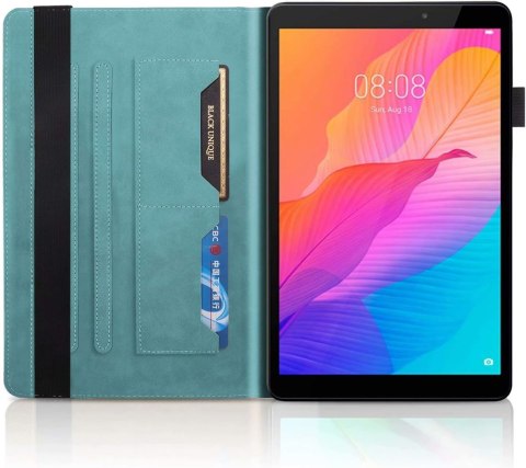 ETUI DO HUAWEI MATEPAD T8 OCHRONA EKO SKÓRA NIEBIESKI Z KLAPKĄ +RYSIK