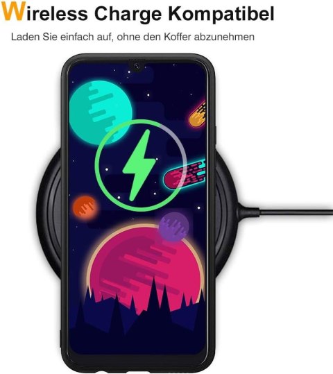 ETUI DO SAMSUNG GALAXY A50 SILIKONOWE CZARNE GŁADKIE OCHRONA CASE MATOWY