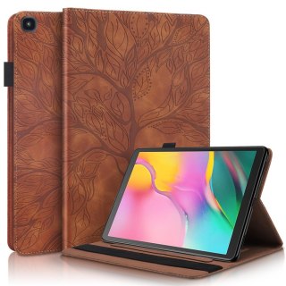 ETUI DO SAMSUNG GALAXY TAB A 10.1 2019 SM-T515 Z KLAPKĄ BRĄZOWY EKO SKÓRA