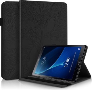 ETUI DO TABLETU SAMSUNG GALAXY TAB A 10.1 T580 CZARNE SATYNOWE SKŁADANE