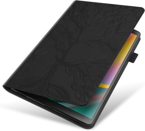 ETUI DO TABLETU SAMSUNG GALAXY TAB A 10.1 T580 CZARNE SATYNOWE SKŁADANE